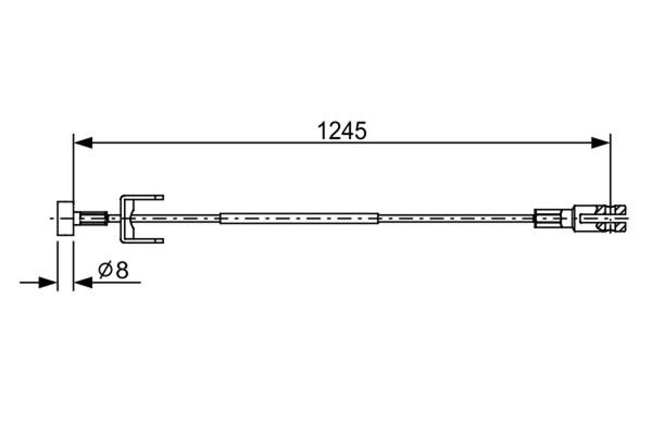 Bosch Bremsseil Seilzug Feststellbremse 1 987 482 633 FüR X83 Opel Vivaro Bus-image