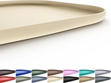 Silicone Pet Feeding Mat with Raised Edge for 19 x 12 x 0.7 inch, White Sand