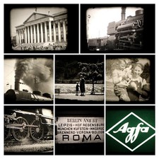 16 mm Privat Film ca. 1935 Ostern und Fahrt an Gardasee Dauer 3:50 min