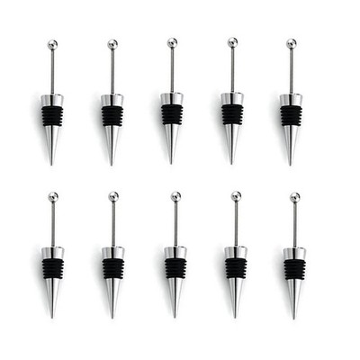 10Pcs Wine Stoppers for Bottles, ENLAYER Stainless Steel 10PCS 