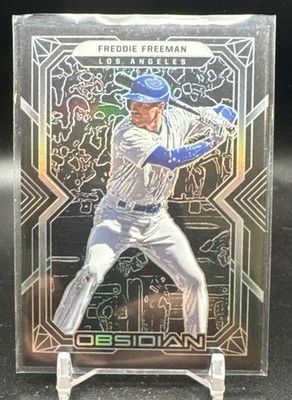 2022 Panini Chronicles - Obsidian Freddie Freeman #31