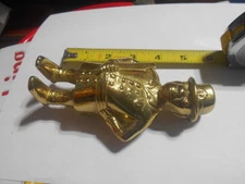 VINTAGE VALLEAU STUDIO BRASS POLICEMAN BANK