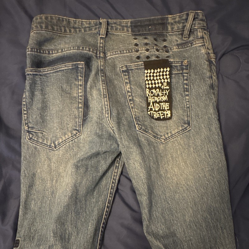 Ksubi Men's Blue Skinny Slim Stretch Denim Jeans Size 31 5-Pocket Logo