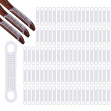 , 100 Pack Clear Non-Slip Rubber Clothes Hanger Grips Clothing Strips Hanging...