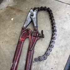 Wheeler Rex Pipe Cutter Heavy Duty Tool Red Vintage Made In USA