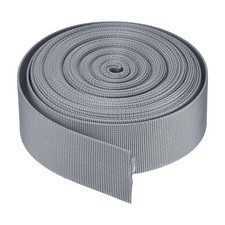 Flat Nylon Webbing Strap 1.5 Inch 10 Yards Grey for Backpack Luggage-rack