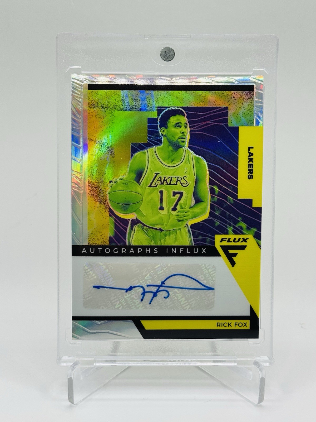 Rick Fox 2020-21 Flux Influx Silver Auto SP No. AI-RFX