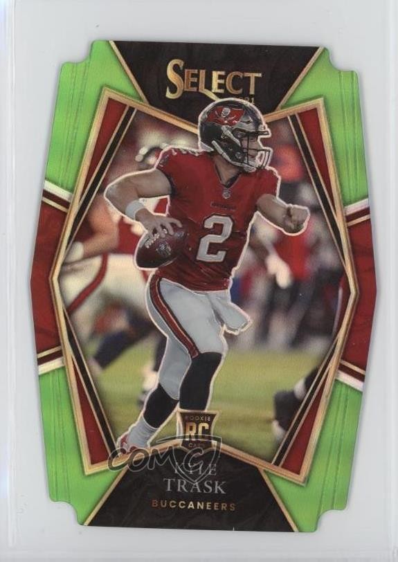 2021 Select Premier Level Neon Green Prizm Die-Cut /349 Kyle Trask Rookie RC uk2
