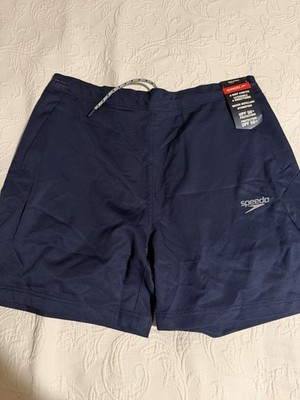 Speedo Navy Swim Shorts L 4-Way Stretch Water Repellant. Quantity Of 2