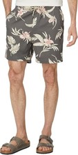 Faherty Essential Drawstring Knit Shorts Mens L Charcoal Island Air Orchid NWT