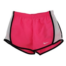 Nike Girls Size 6X Dri FIT Tempo Running Shorts Hyper Pink White Black Lined