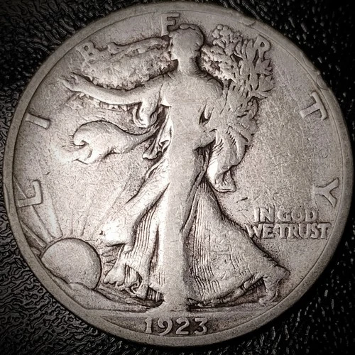 1923 S Walking Liberty Half Dollar - Fine - 90% Silver 50C