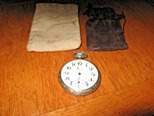 HAMPDEN 17 JEWEL POCKET WATCH WILLIAM MCKINNLEY MOVEMENT IT WORKS