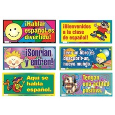 Poster Pals Spanish Language Variety Teaching Posters, 6 Poster Set