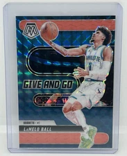2024-25 Mosaic NBA #13 LaMelo Ball Give and Go Red Fluorescent /75 Hornets