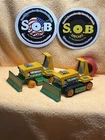 Lesney Matchbox 1976 Big Bull No 12 Bulldozer Green Diecast NM Cond Free Extra 1