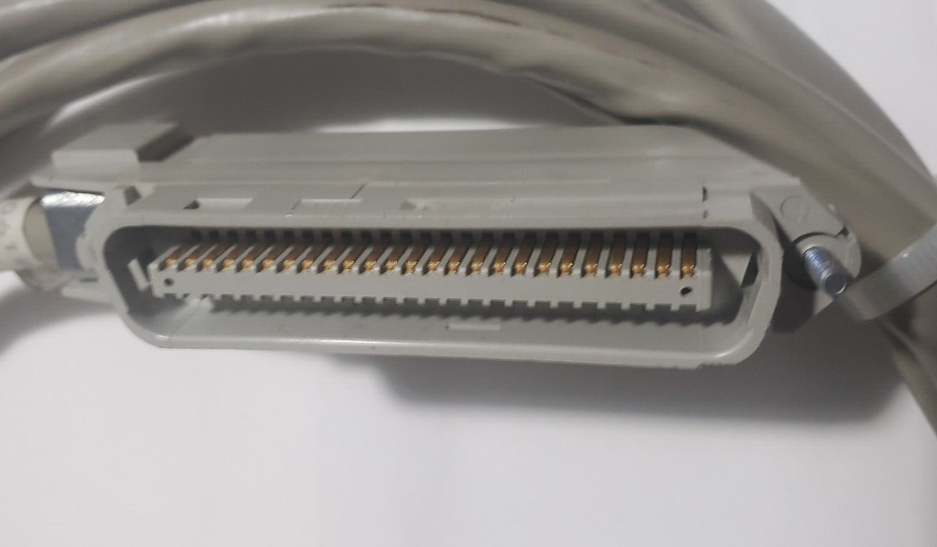 10ft 25 Pair Telco Amphenol CAT3 SOLID Trunk Cable 50Pin Male to M PBX