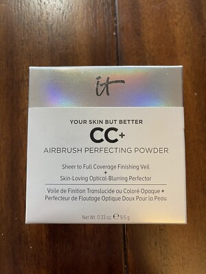 IT CC+ Airbrush Perfecting Powder in Deep Sheer to Full Coverage Full Size NEW 