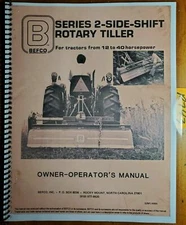Befco 2-Side-Shift Rotary Tiller Owner's Operator's & Parts Manual S2M1/4068
