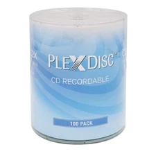 PlexDisc CD-R 700MB 52X Logo Top Recordable Media - 100pk no Container FFP 63...