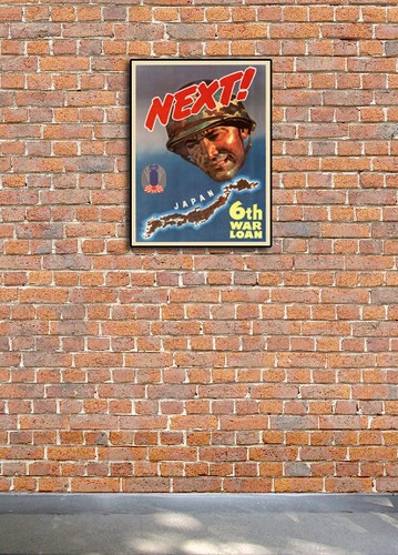 1940s “Next! Japan” WWII Historic War Poster - 20x28 - Picture 3 of 3