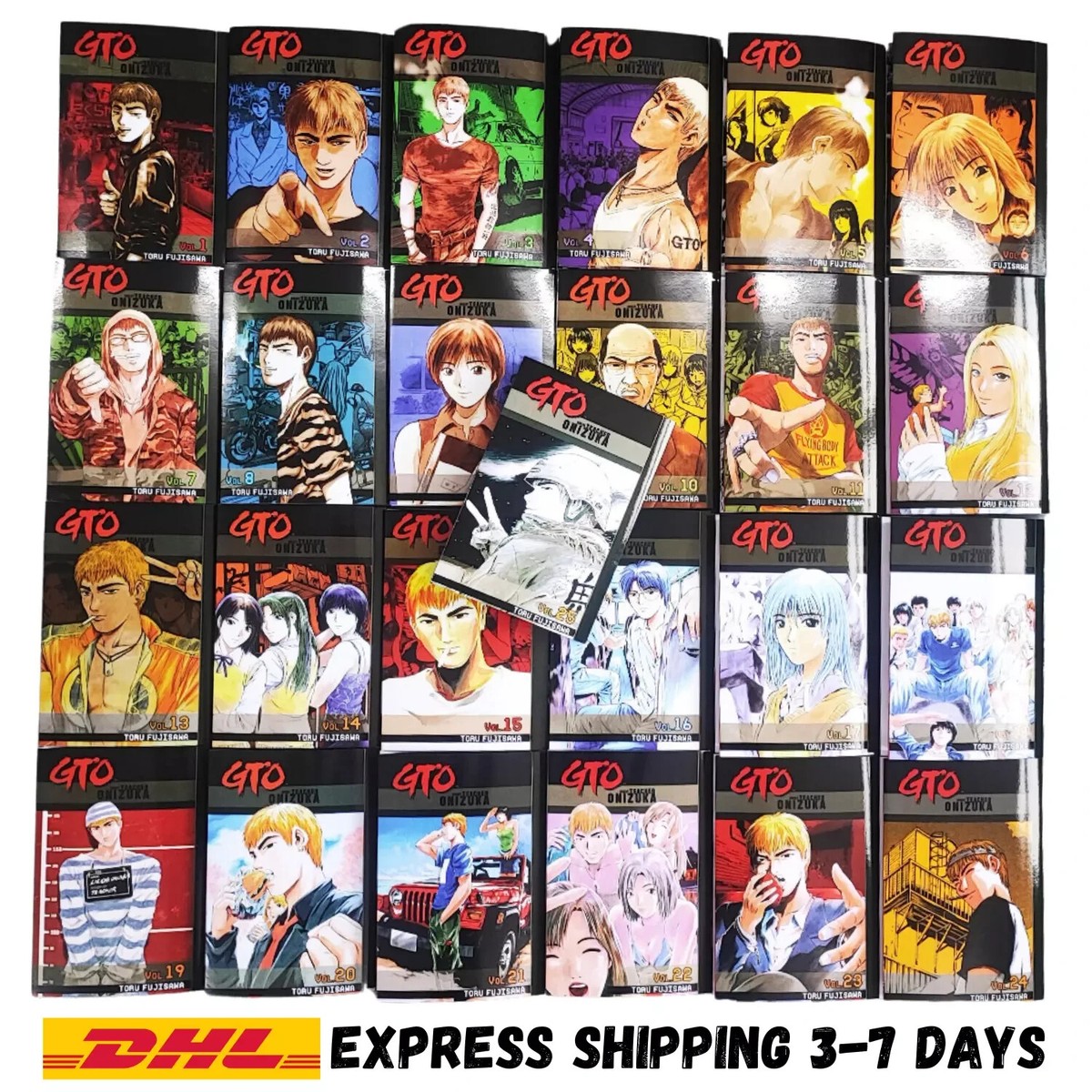 GTO : Great teacher Onizuka : バイリンガル版　全巻 Great Teacher Onizuka Manga (GTO Volume 1-25 End Full Set