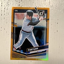 2023 Donruss Baseball Base Holo Orange #193 Fred Lynn - California Angels