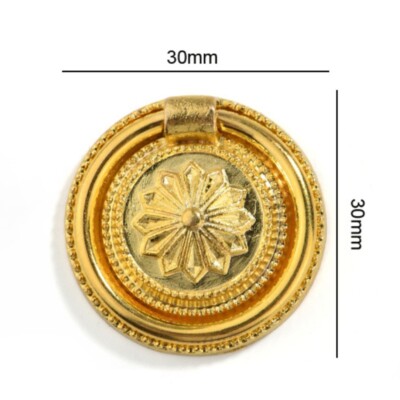 4 Pcs 1.2Inch Vintage Ring Drawer Pulls for Dresser Drawer Gold Tone | eBay 4 Pcs 1.2Inch Vintage Ring Drawer Pulls for Dresser Drawer Gold Tone | eBay