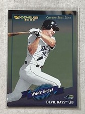 2001 Donruss Wade Boggs SP SSP Career Stat Line /118 #59 Rays Red Sox SUPER RARE