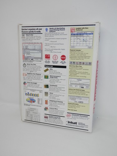 Quicken for Macintosh Version 5 New for 95 • 3.5" Floppy Big Box Software Intuit - Picture 12 of 16