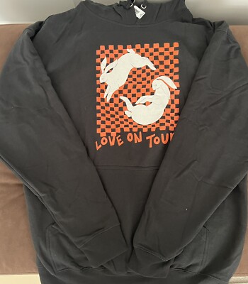 ハリー・スタイルズ LOVE ON TOUR- LIMITED EDITION NEW~Harry Styles Official Love On Tour Rabbits Black Hoodie XL