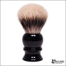 Shaving Brush - Maggard Razors Black Handle 2-Band Badger Shaving Brush, 26mm