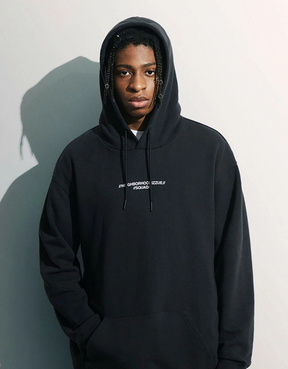 NEIGHBORHOOD Oversize Black NHIZ Squad Hoodie NBHD japan izzue sz S