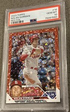 2023 Topps Series 1 Nolan Gorman Rookie Red Foil RC  #/199 PSA 10 GEM MINT