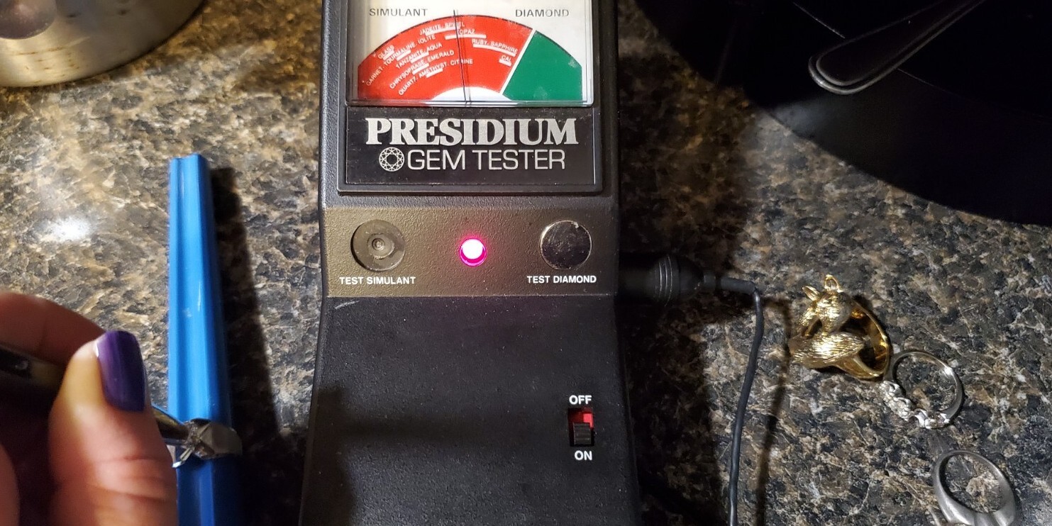 H.M.S. Brushed Silver Tone Solitaire Wide Band Fashion Ring Size 7 White Topaz  thumbnail 11