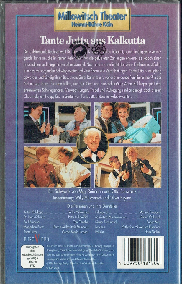 (VHS) Millowitsch-Theater - Tante Jutta aus Kalkutta - Willy Millowitsch - Bild 2 von 2