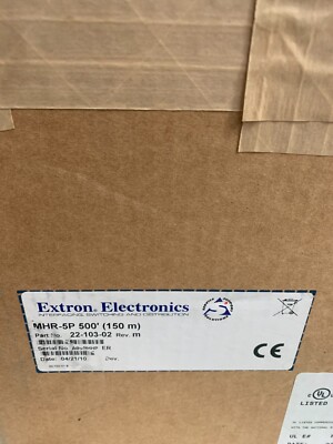 EXTRON MHR-5P 22-103-02 Rev.m Cable Video Signal