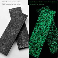 2pc DIY Craft Marbled CF Carbon Fiber Knife Scales Handle Making Blank material