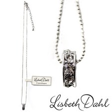 Lisbeth Dahl Halskette mit Strassring,45- 50 cm,Kette,Silberkette,NEU