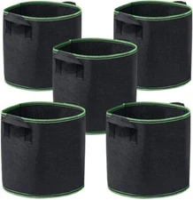 5/10pcs 1-30 Gallon Plant Grow Bags Thickened Nonwoven Fabric Pots Container