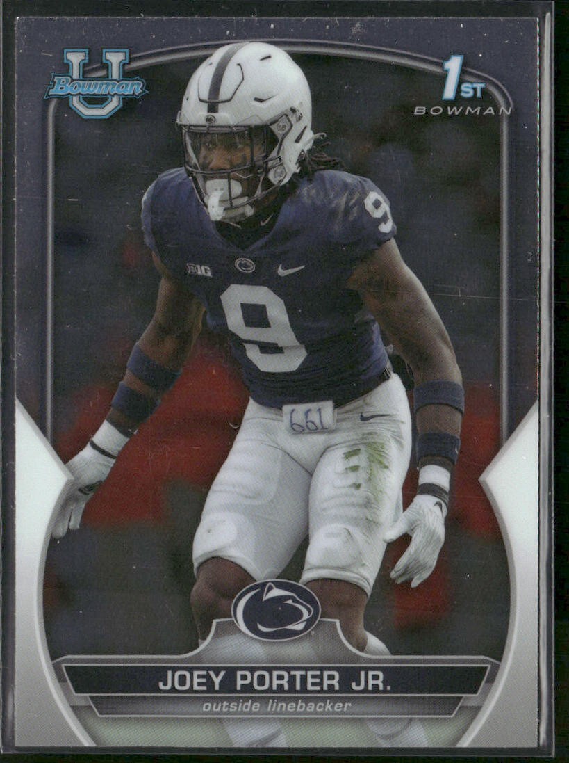 2022 Bowman Chrome University 1st Bowman #79 - Joey Porter Jr. - Steelers RC!