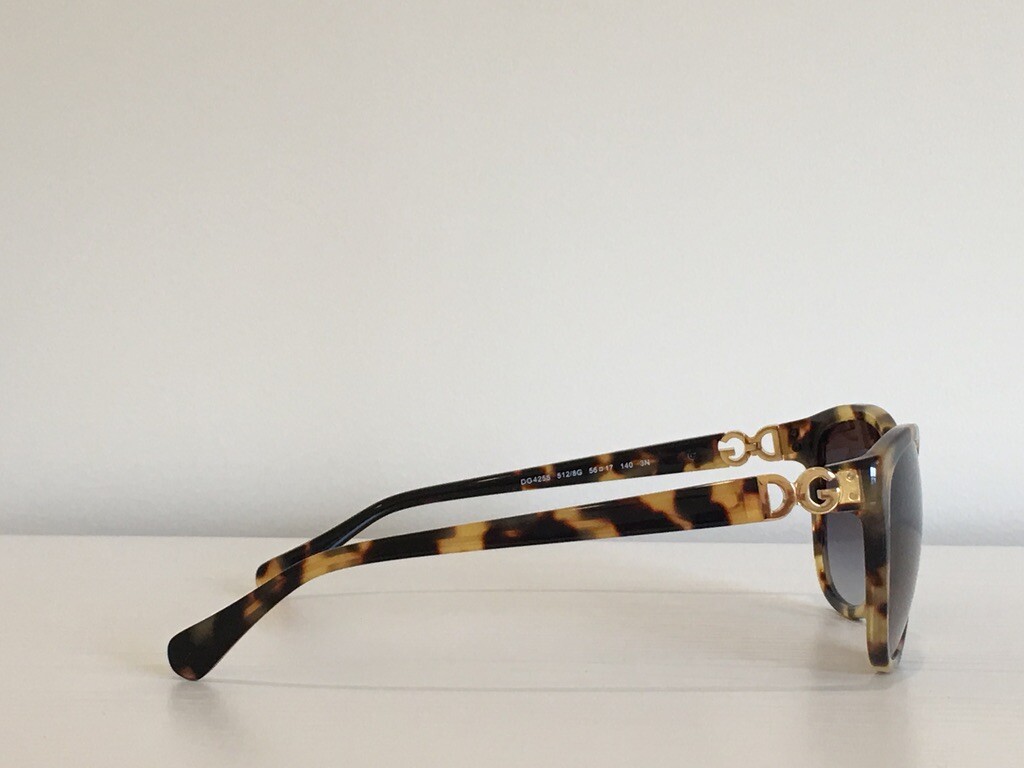 Dolce & Gabbana DG 4258 512/8G Cat Eye Havana Brown Gray  display picture 3