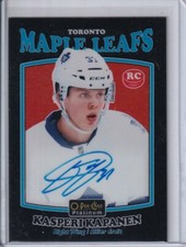 2016-17 O-Pee-Chee Platinum Retro Rainbow Black Kasperi Kapanen RC AUTO Toronto