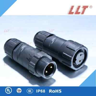 Waterproof Connector M14 IP68 2Pin 15A 250V Male Female Plugs