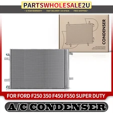 A/C Condenser Parallel Flow with Drier & Bracket for Ford F250 F-350 F-450 F-550