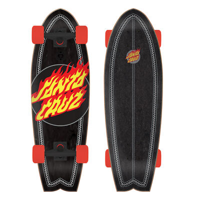 Santa Cruz Skateboard Cruiser Flame Dot Check Shark 8.81 Santa Cruz Skateboard Cruiser Flame Dot Check Shark 8.81