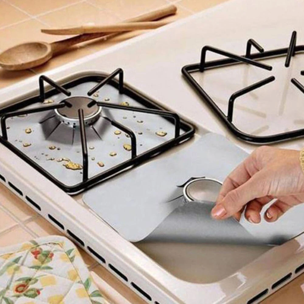 Kitchen Gas Range Stove Top Burner Cover Guard Protector Reusable