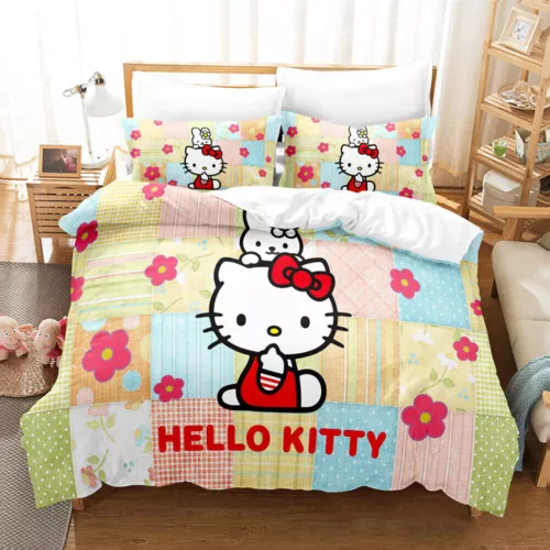 Hello Kitty Series Duvet/Quilt/Doona Cover Single/Double/Queen/King Bedding Set - Bild 6 von 43