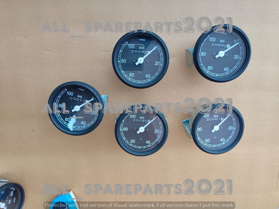 5 x Velocímetro Speedo apto para bicicletas vintage Zündapp KS750 BMW R75 100 km Foto 3 de 4