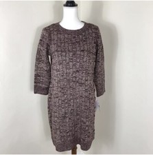 Sandra Darren Knit Sweater Dress Size M Medium Purple NWT